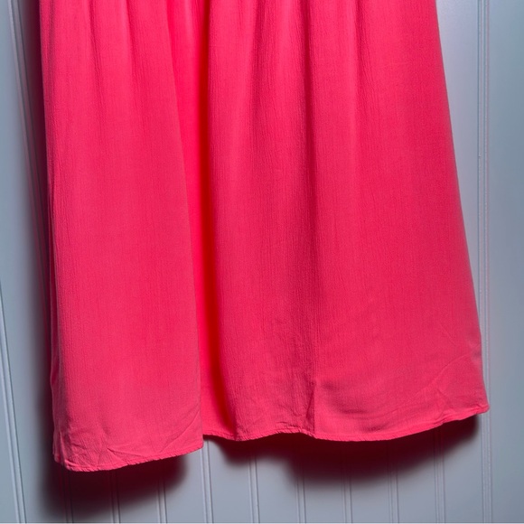 Lilly Pulitzer Sleeveless Rachelle Swing Dress Crochet Metallic in Sun Ray Pink - Picture 4 of 11